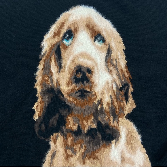 Nitt Studio Jackie O Neck Sweater lambswool blend puppy dog sweater - Picture 4 of 11